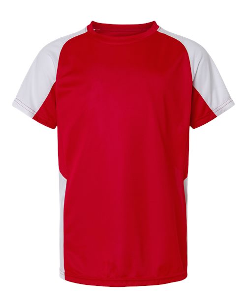 Youth Cutter Jersey - Red/ White Front