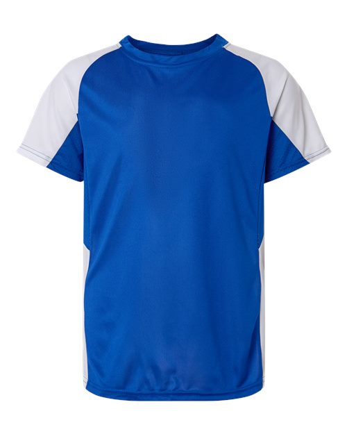 Youth Cutter Jersey - Royal/ White Front