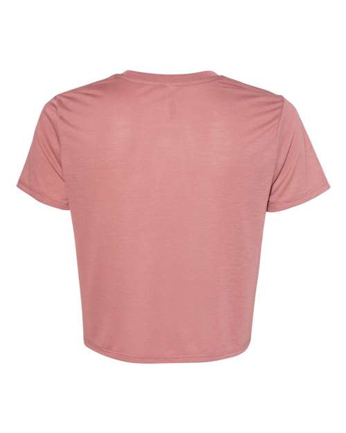 Women’s Flowy Crop Tee - Mauve Back