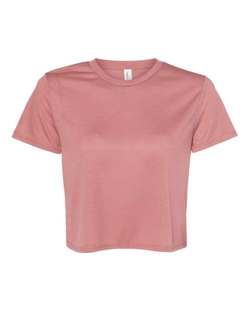 Women’s Flowy Crop Tee - Mauve Front