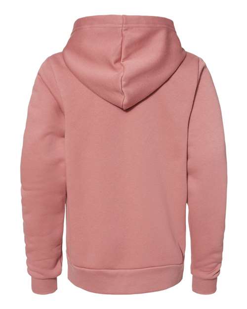 Youth Sponge Fleece Hoodie Sweatshirt - Mauve Back