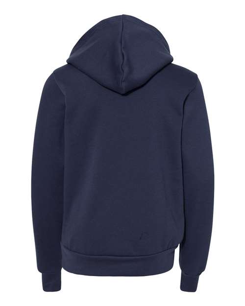 Youth Sponge Fleece Hoodie Sweatshirt - Navy Back