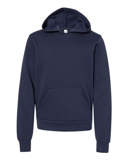 Youth Sponge Fleece Hoodie Sweatshirt - Navy Front