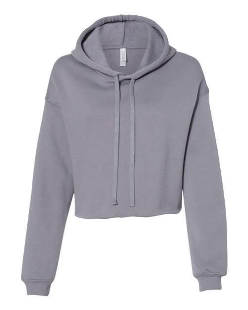 Women's Crop Fleece Hoodie Sweatshirt - Storm Front