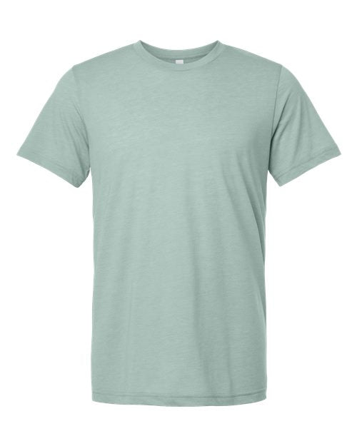 BELLA + CANVAS Triblend Tee - Dusty Blue Triblend Front