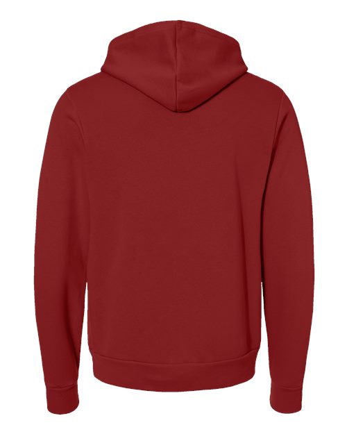 Unisex Sponge Fleece Hoodie Sweatshirt - Cardinal Back