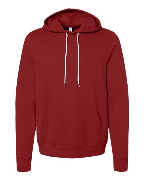 Unisex Sponge Fleece Hoodie Sweatshirt - Cardinal Front