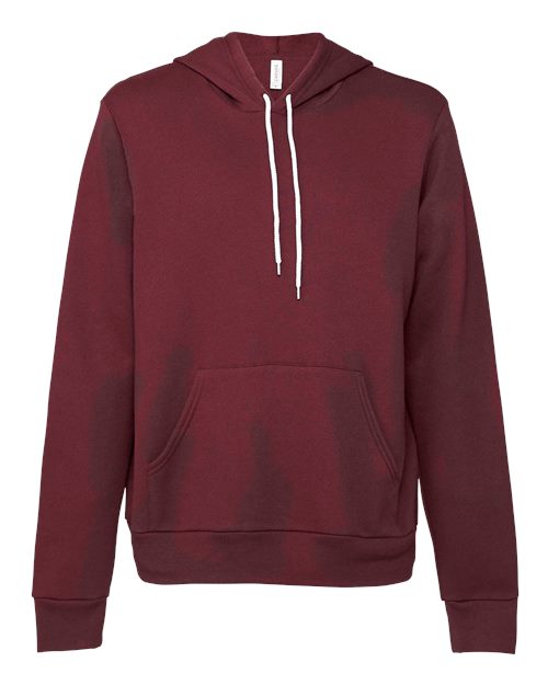 Unisex Sponge Fleece Hoodie Sweatshirt - Maroon Front