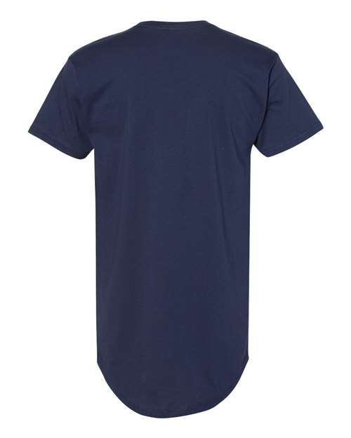 Men's Long Body Urban Tee - Navy Back