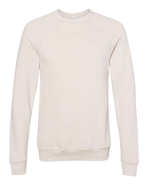 Unisex Sponge Fleece Raglan Crewneck Sweatshirt - Heather Dust Front