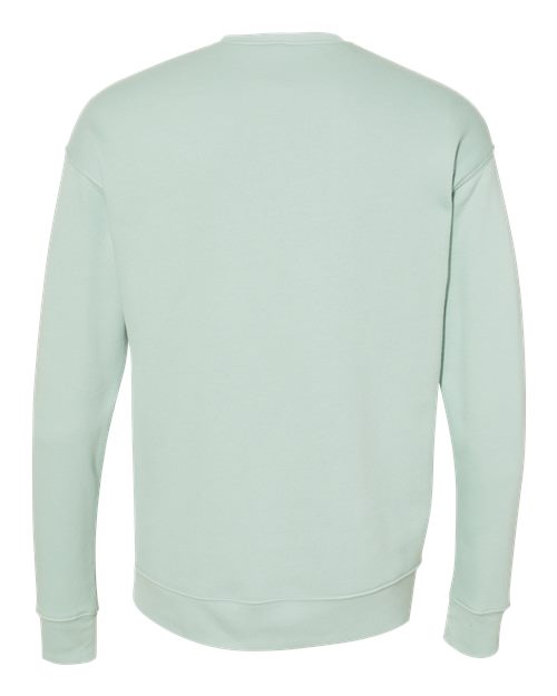 Unisex Sponge Fleece Drop Shoulder Crewneck Sweatshirt - Dusty Blue Back