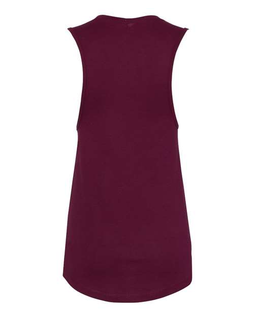 Women's Jersey Muscle Tank - Maroon Back