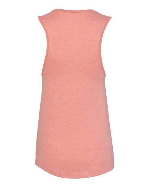 Women's Jersey Muscle Tank - Heather Sunset Back