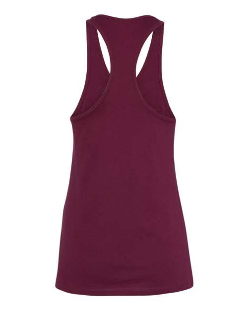 Women's Jersey Racerback Tank - Maroon Back
