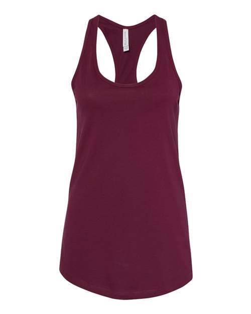 Women's Jersey Racerback Tank - Maroon Front