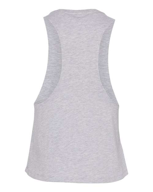 Women's Racerback Crop Tank - Athletic Heather Back
