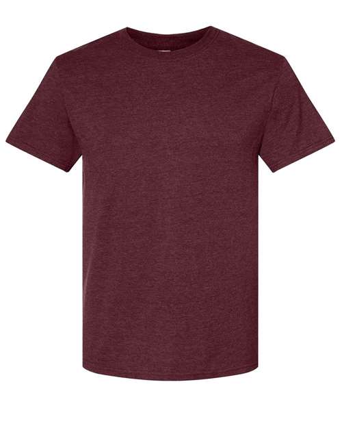 Premium Blend Ring-Spun T-Shirt - Maroon Heather Front