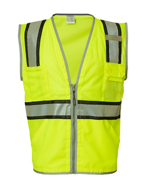 Unisex Premium Brilliant Series® Ultimate Reflective Vest - Lime Front