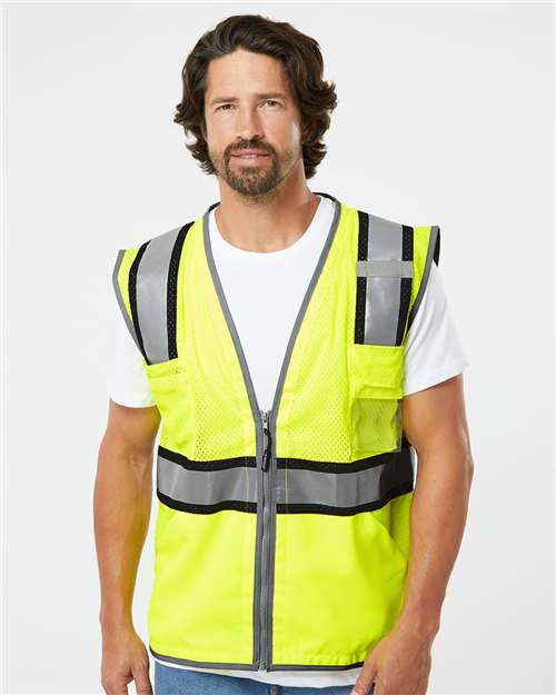 Kishigo Unisex Premium Brilliant Series® Ultimate Reflective Vest - Model Front