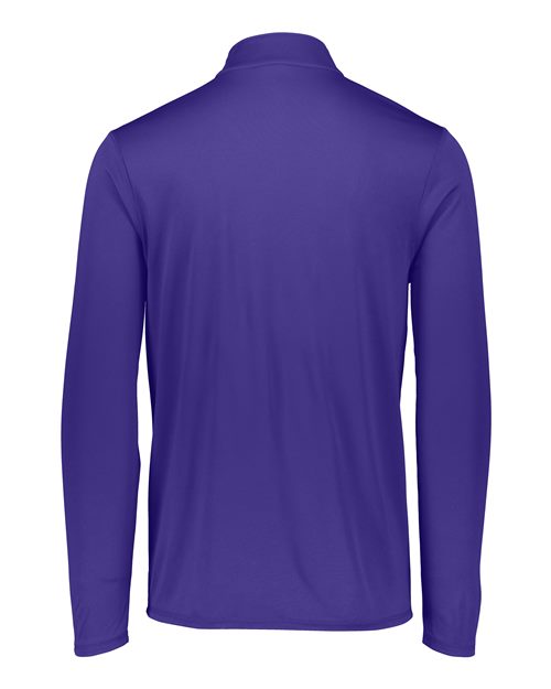 Men's Attain Color Secure® Performance Quarter-Zip Pullover - Purple Back