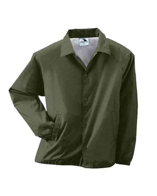 Men's Coach's Jacket - Olive Drab Green Front