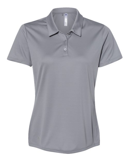 Women's Performance Polo - Grey Three Front