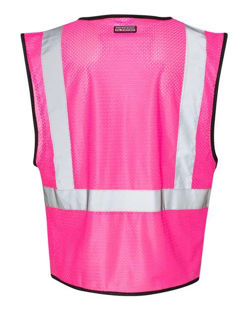 Unisex EV Series® Enhanced Visibility Non-ANSI Vest - Pink - B126 Back