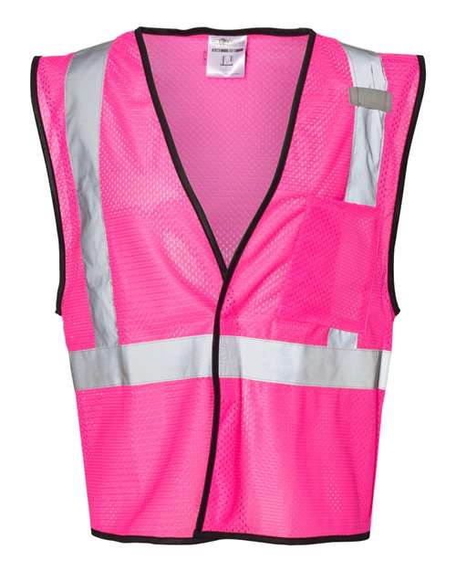 Unisex EV Series® Enhanced Visibility Non-ANSI Vest - Pink - B126 Front