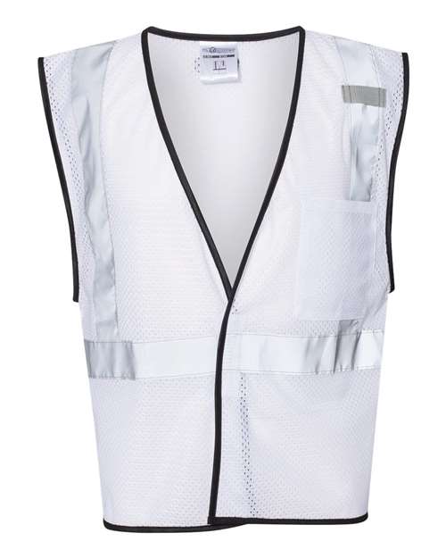 Unisex EV Series® Enhanced Visibility Non-ANSI Vest - White - B124 Front