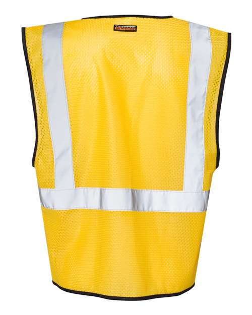 Unisex EV Series® Enhanced Visibility Non-ANSI Vest - Yellow - B125 Back