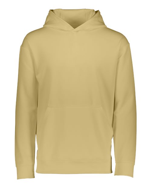 Youth Wicking Fleece Hooded Sweatshirt - Vegas Gold Front