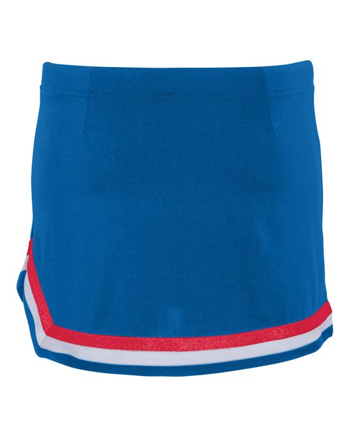 Girls' Pike Cheer Skirt - Royal/ Red/ White Back