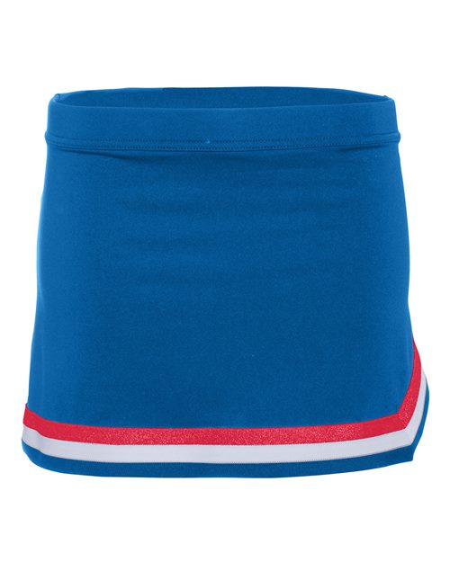 Girls' Pike Cheer Skirt - Royal/ Red/ White Front
