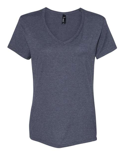 Women's Perfect-T V-Neck T-Shirt - Charcoal Heather Front