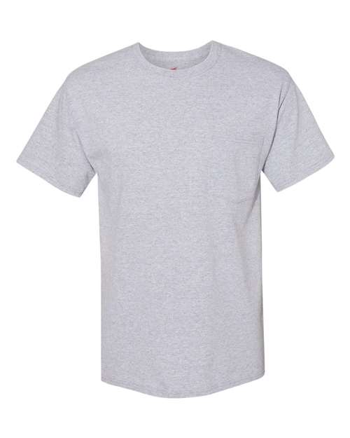 Unisex Workwear Pocket T-Shirt - Light Steel Front