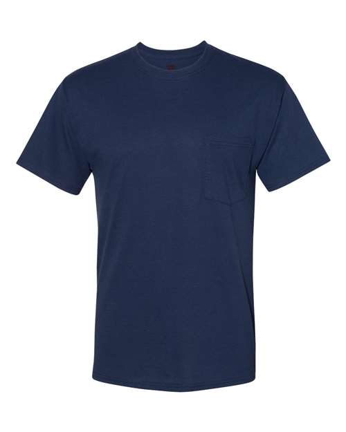Unisex Workwear Pocket T-Shirt - Navy Front