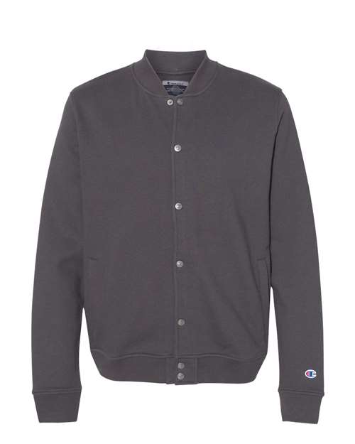 Unisex Bomber Jacket - Charcoal Heather Front
