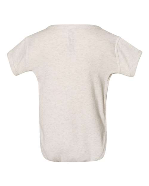 Infant Baby Rib Bodysuit - Natural Heather Back