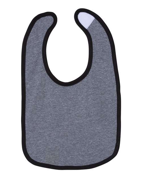 Rabbit Skins Infant Contrast Trim Premium Jersey Bib - Side