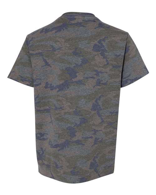 Youth Fine Jersey Tee - Vintage Camo Back