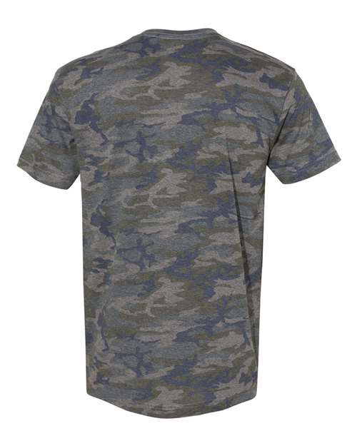 Unisex Fine Jersey Tee - Vintage Camo Back
