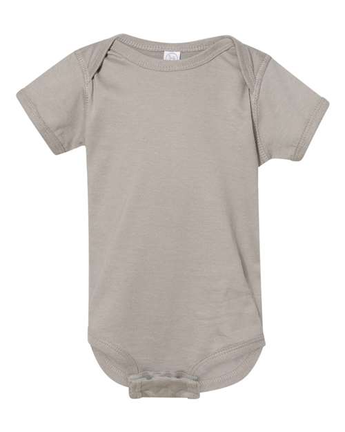 Infant Fine Jersey Bodysuit - Titanium Front