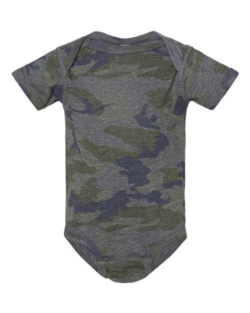 Infant Fine Jersey Bodysuit - Vintage Camo Front