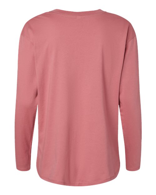 Women's Fine Jersey Long Sleeve Tee - Mauvelous Back