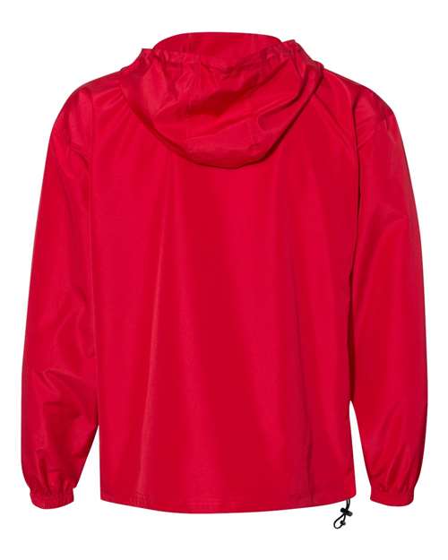 Unisex Packable Anorak Jacket - Scarlet Back