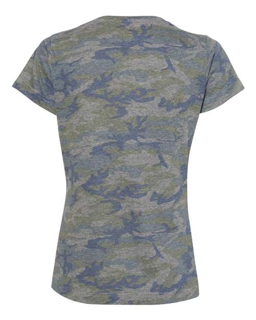 Women's Fine Jersey Tee - Vintage Camo Back