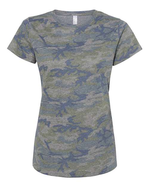Women's Fine Jersey Tee - Vintage Camo Front
