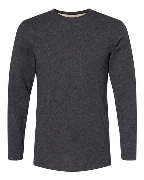 Men's Fine Jersey Long Sleeve Tee - Vintage Smoke Front