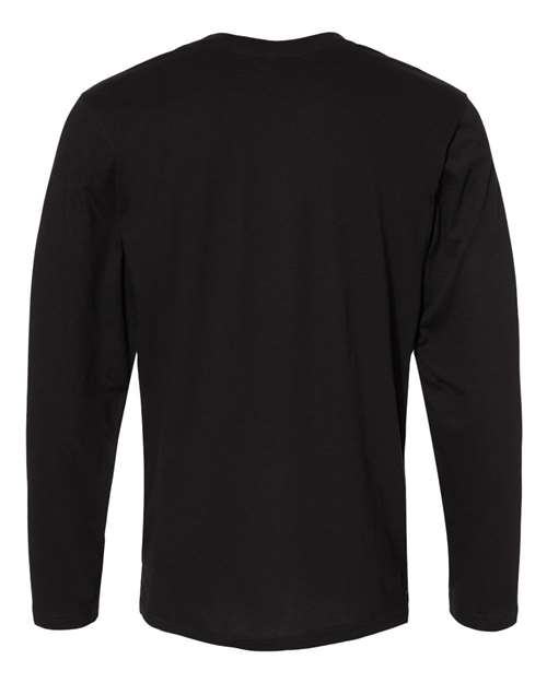 Men's Fine Jersey Long Sleeve Tee - Black Back