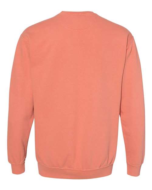 Unisex Garment-Dyed Crewneck Sweatshirt - Terracotta Back